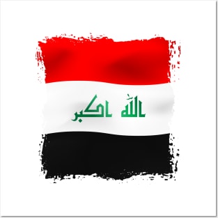 Iraq flag Posters and Art